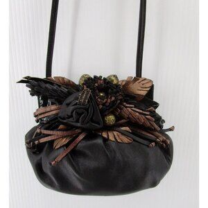 Braccialini Bag Genuine Leather Crossbody Shoulder Bag Art Italy